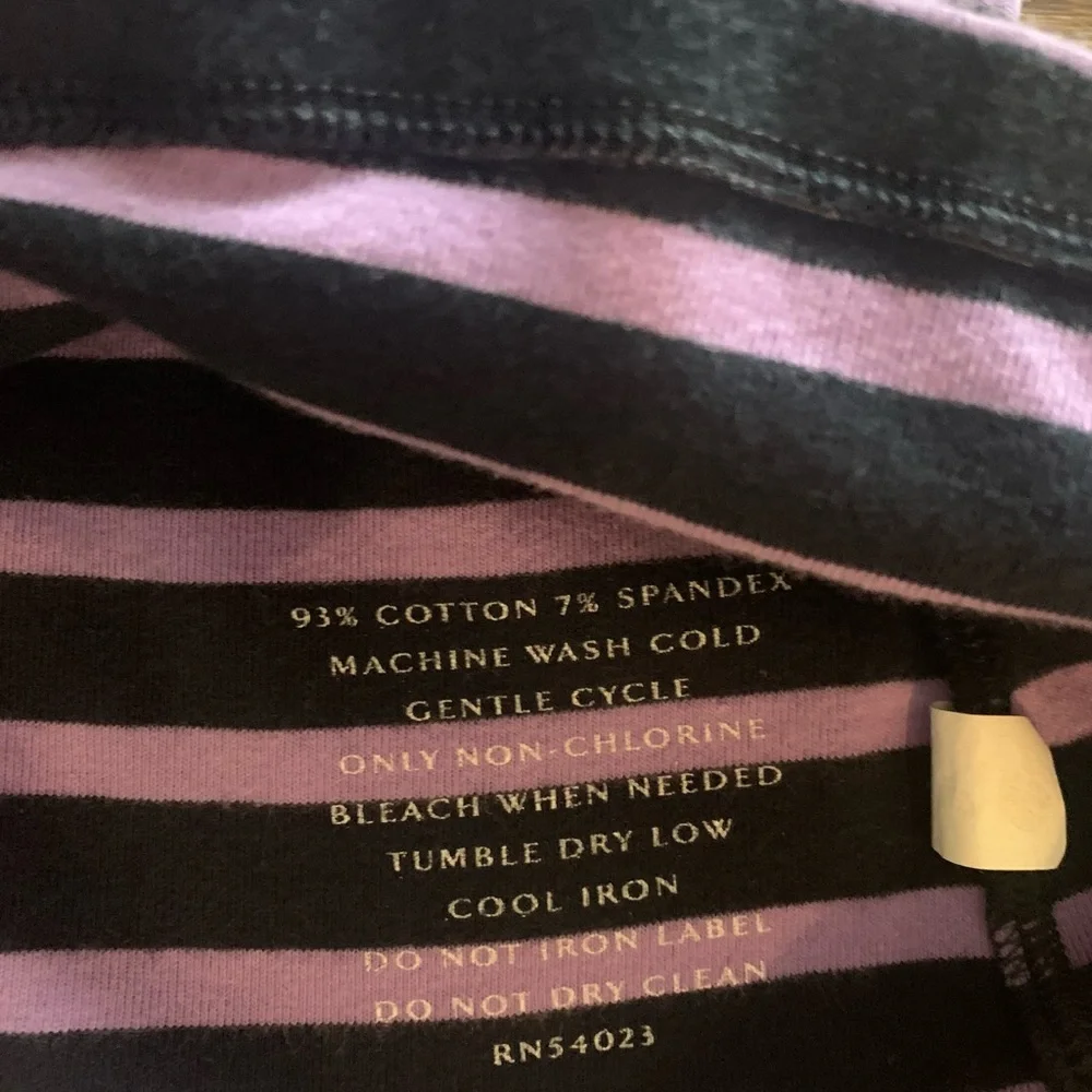 STRIPES! STRIPES! STRIPES!  Purple and black!  Great combo! - Picture 2 of 3